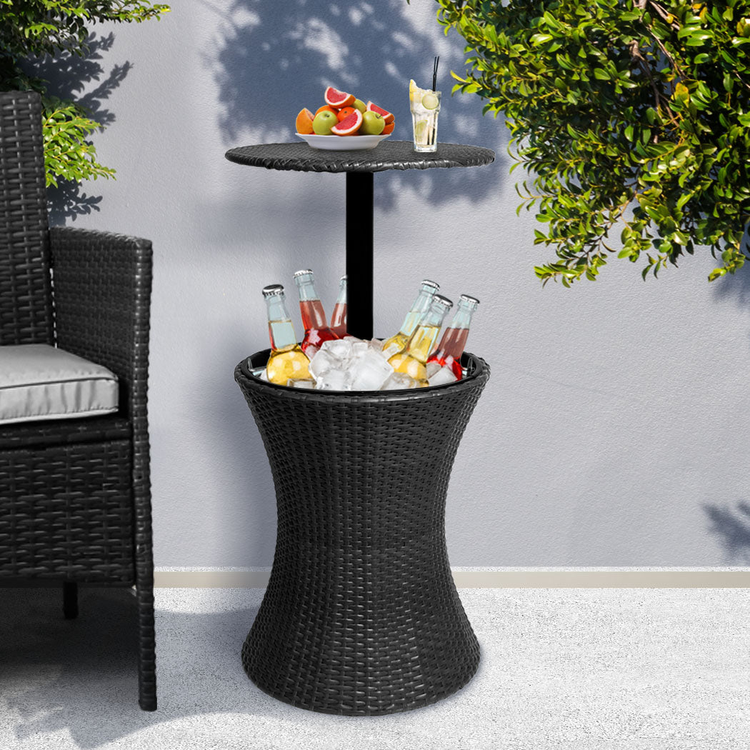 Cooler Ice Bucket Table Bar Outdoor Black with SC9 id