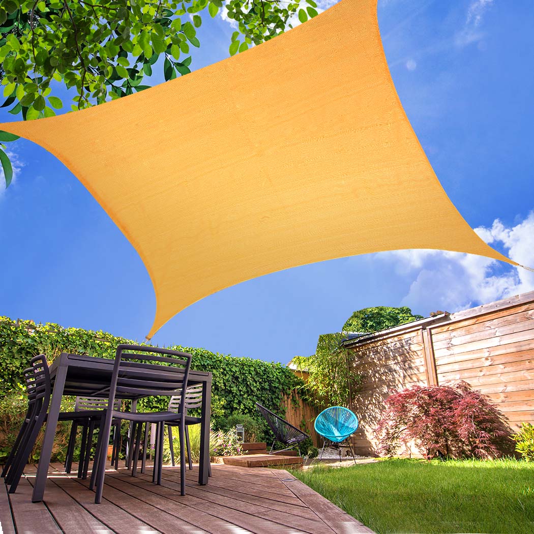 Sun Shade Sail Cloth Canopy X Large with Outdoor Awning Cover Square