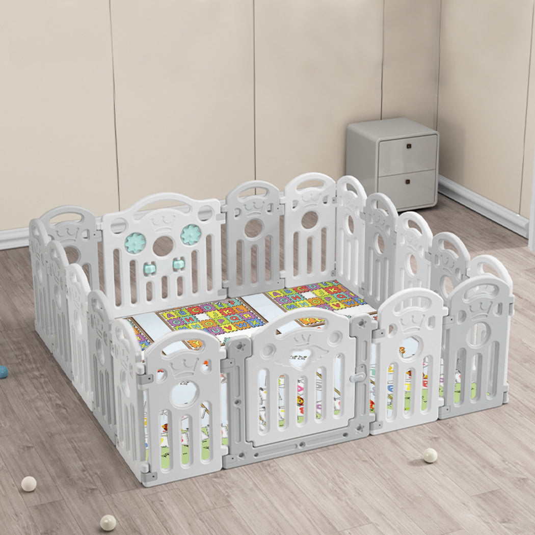 Kids Playpen Baby Safety - Gate with Toddler Fence Child Play