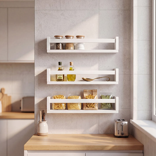 Floating Kids Wall Shelves 3 Pack White - Furniture