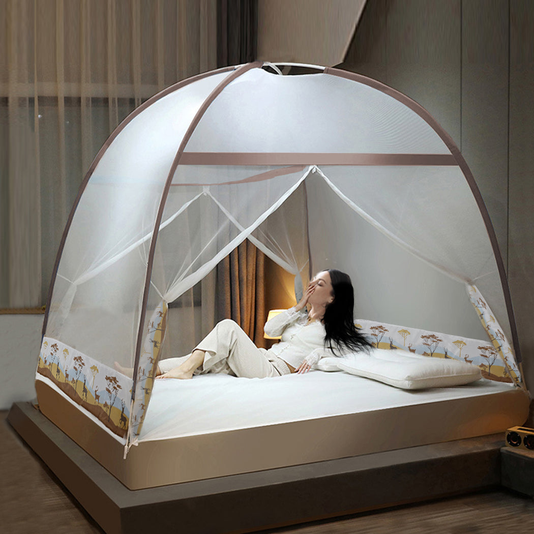 Mosquito Bed Nets Foldable Canopy Queen, Dome Fly Repel Insect