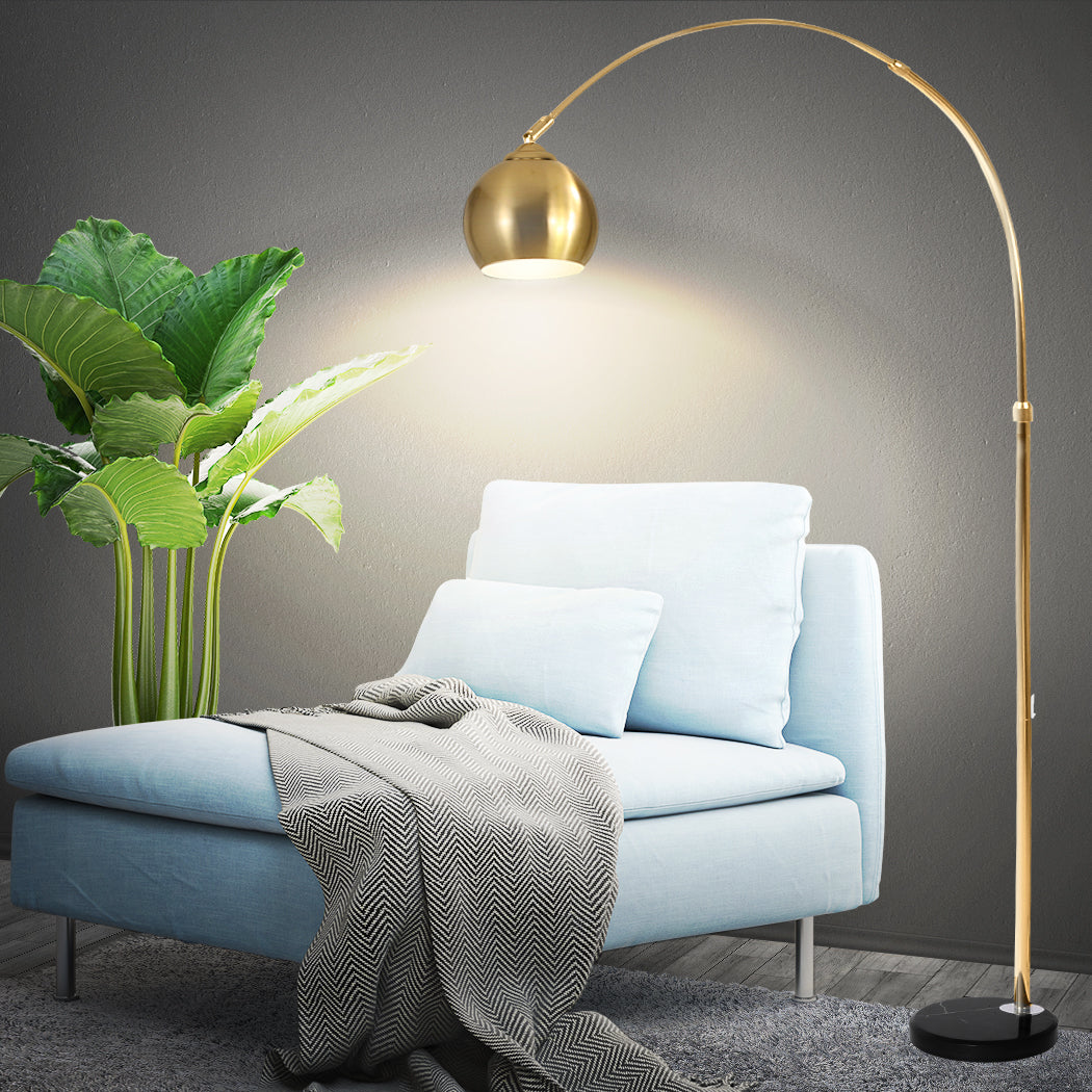 Modern LED Floor Lamp Stand Reading Gold