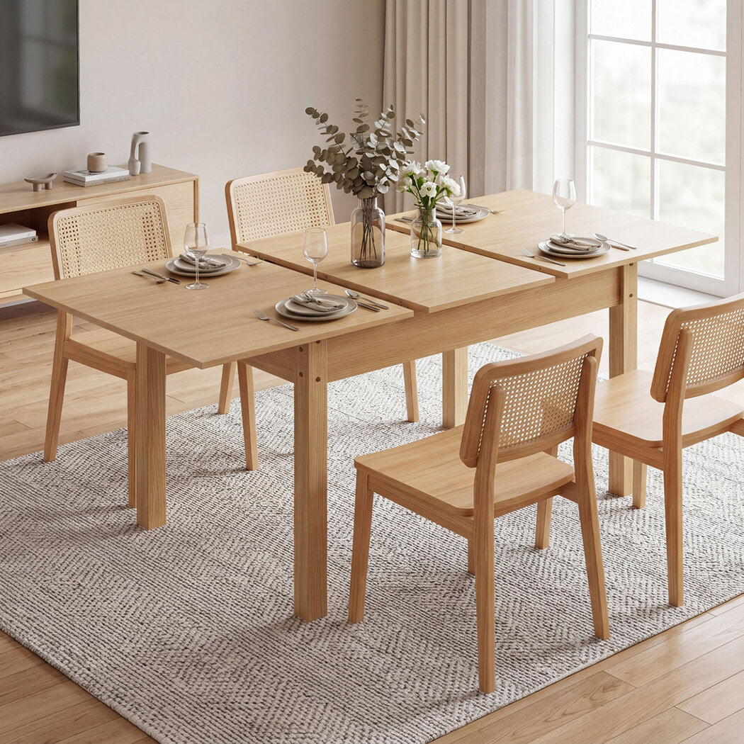 Extendable Dining Table Oak 4-6 Seater | Simpledeals