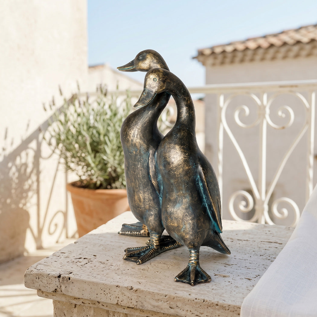 Duck Garden Statue Resin Antique Bronze | Simpledeals