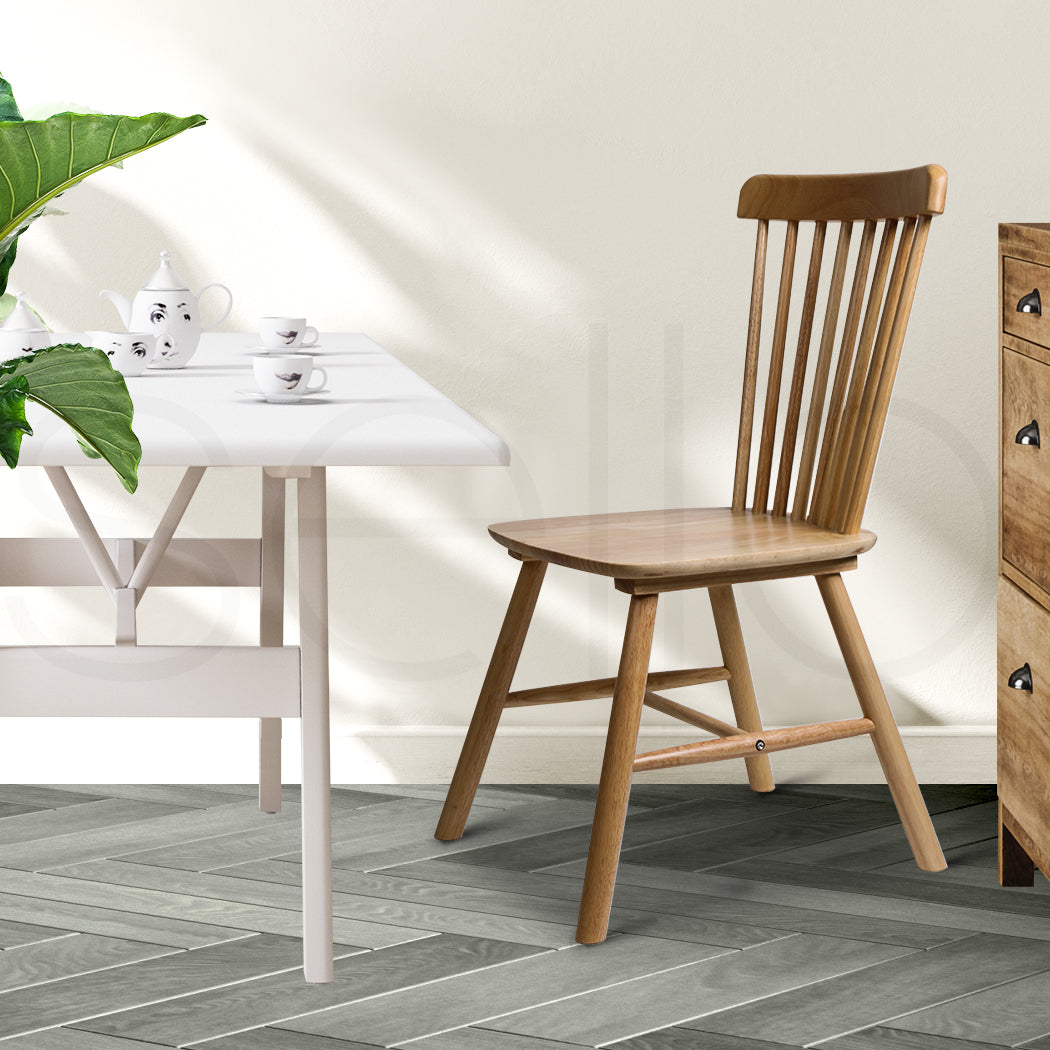 Versatile 4x Dining Chairs Kitchen Windor Oak  Soft Cushion