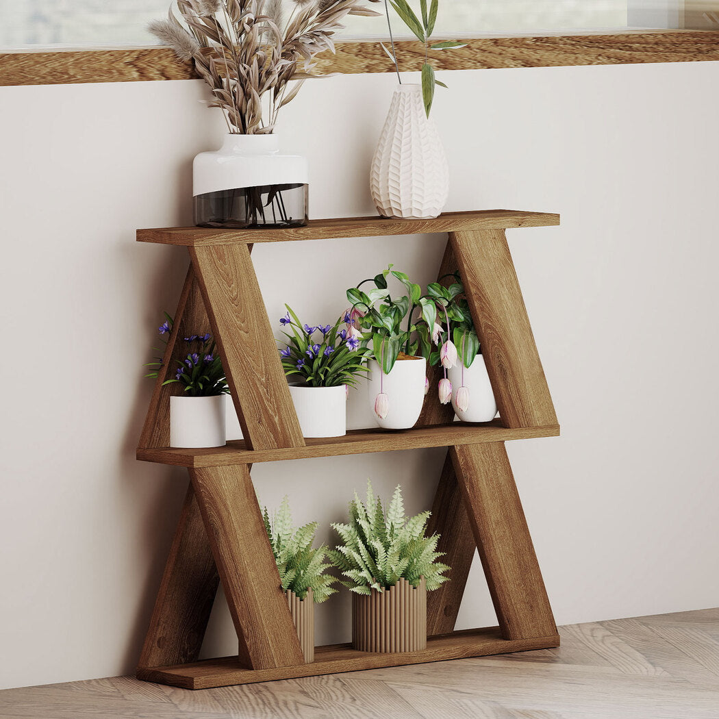 Compact Side Table Storage 60x22x56.5cm