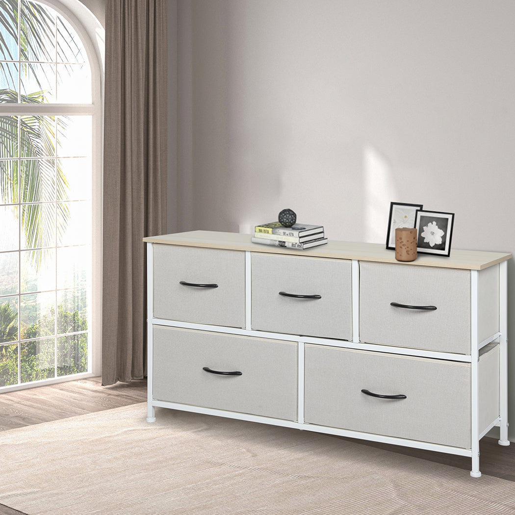 Storage Cabinet Tower Beige 45x30x45cm