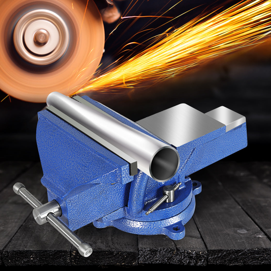 8" Bench Vice Anvil Swivel 200mm, Clamp Heavy Duty Workbench