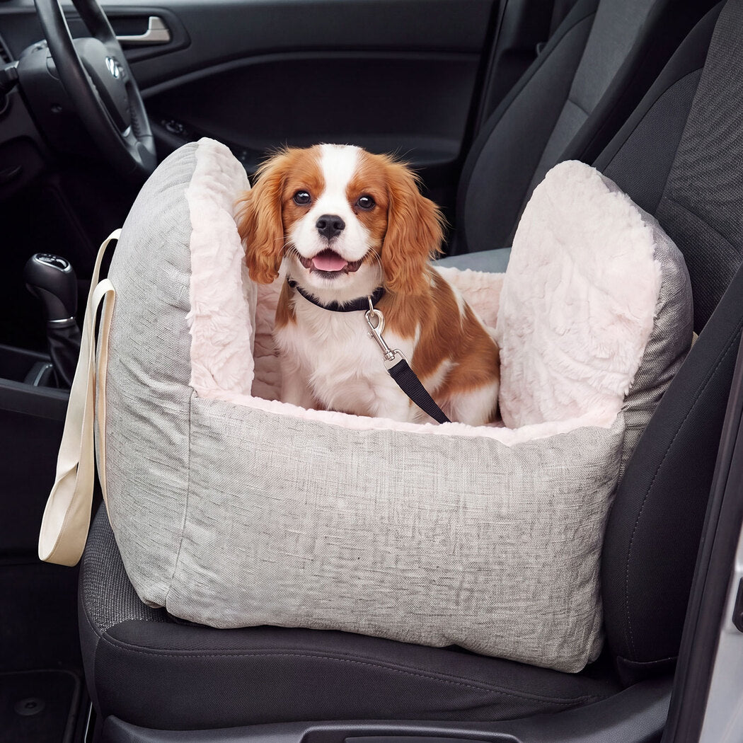 Dog Car Seat Booster Brown 55x53x20.5cm