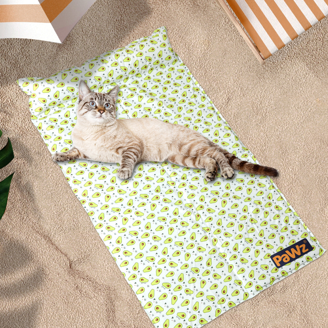 Pet Cooling Mat Cat Dog Gel Non-Toxic - Small with Bed Pillow Sofa Self
