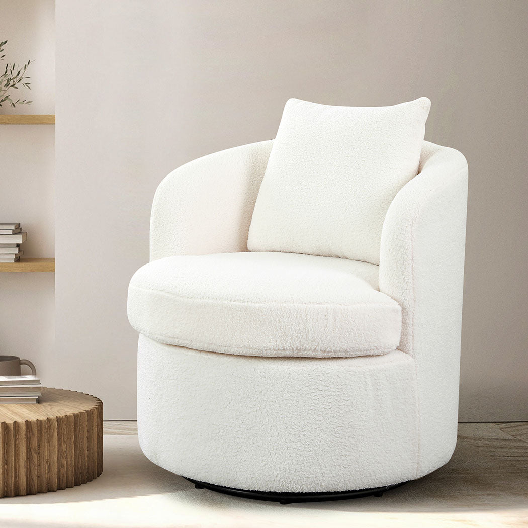 Premium Fleece Swivel Chair  Comfortable Design Classic Durable
