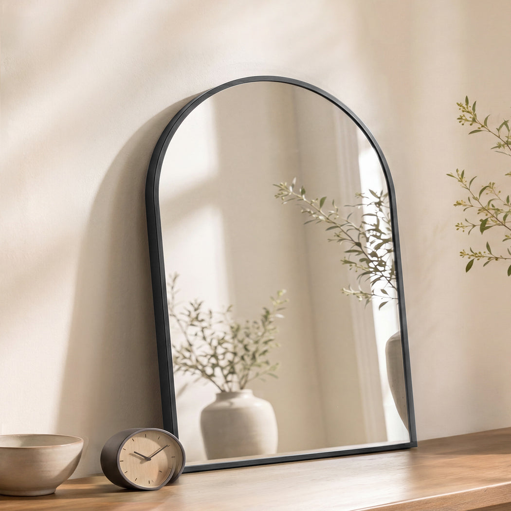 Wall Mirror Aluminium Frame Tempered Glass | Simpledeals