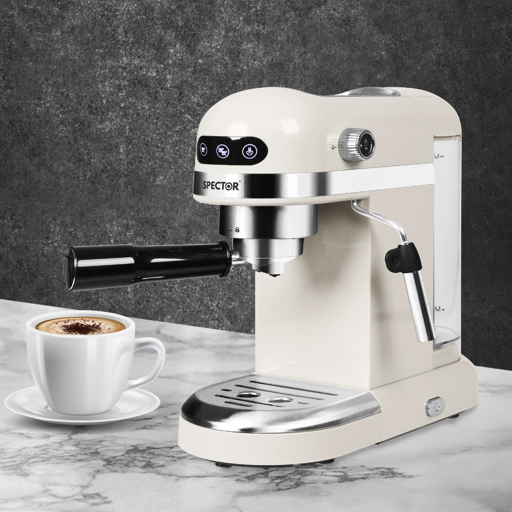 Coffee Maker Machine Espresso Milk White