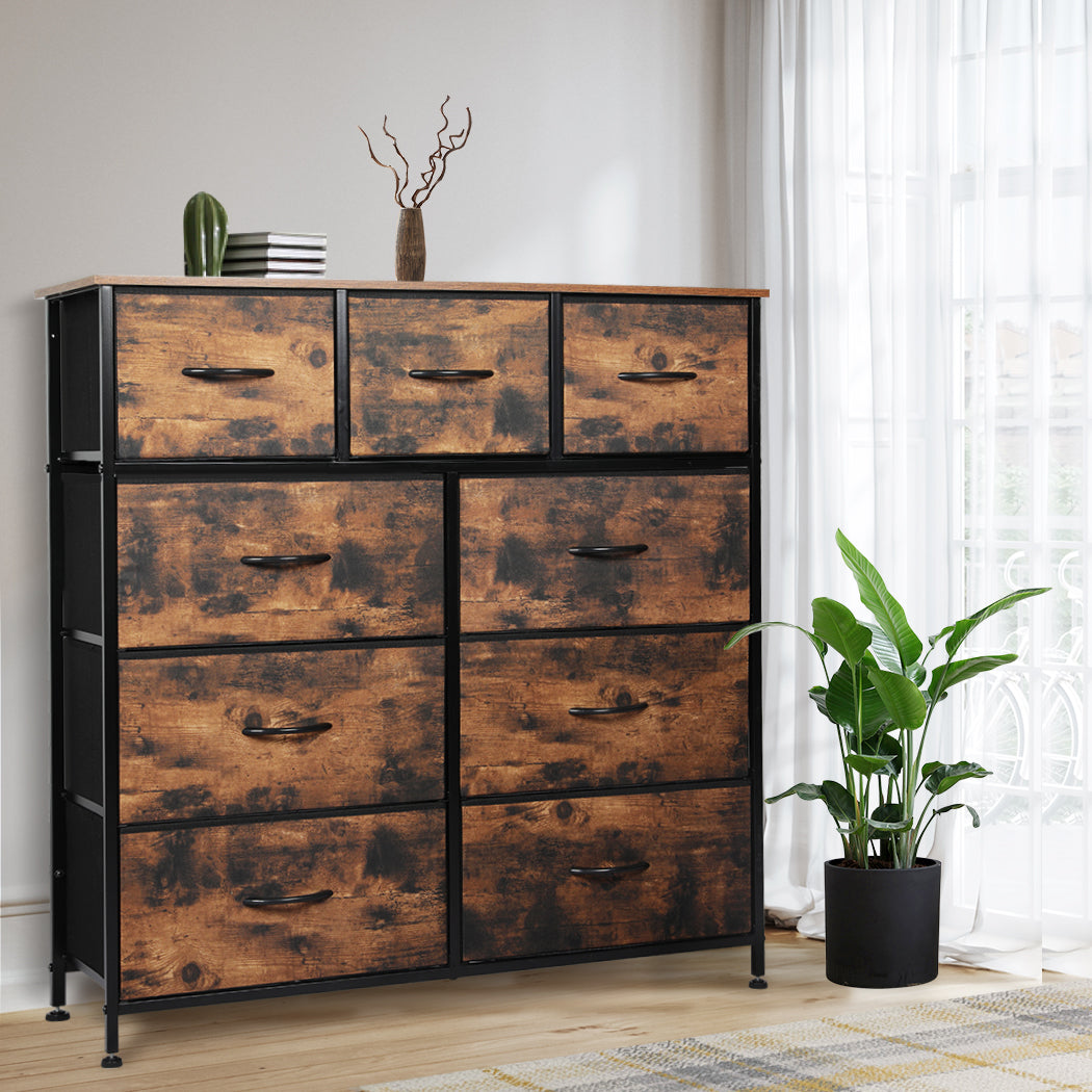 Storage Cabinet Tower Brown 100x30x99cm