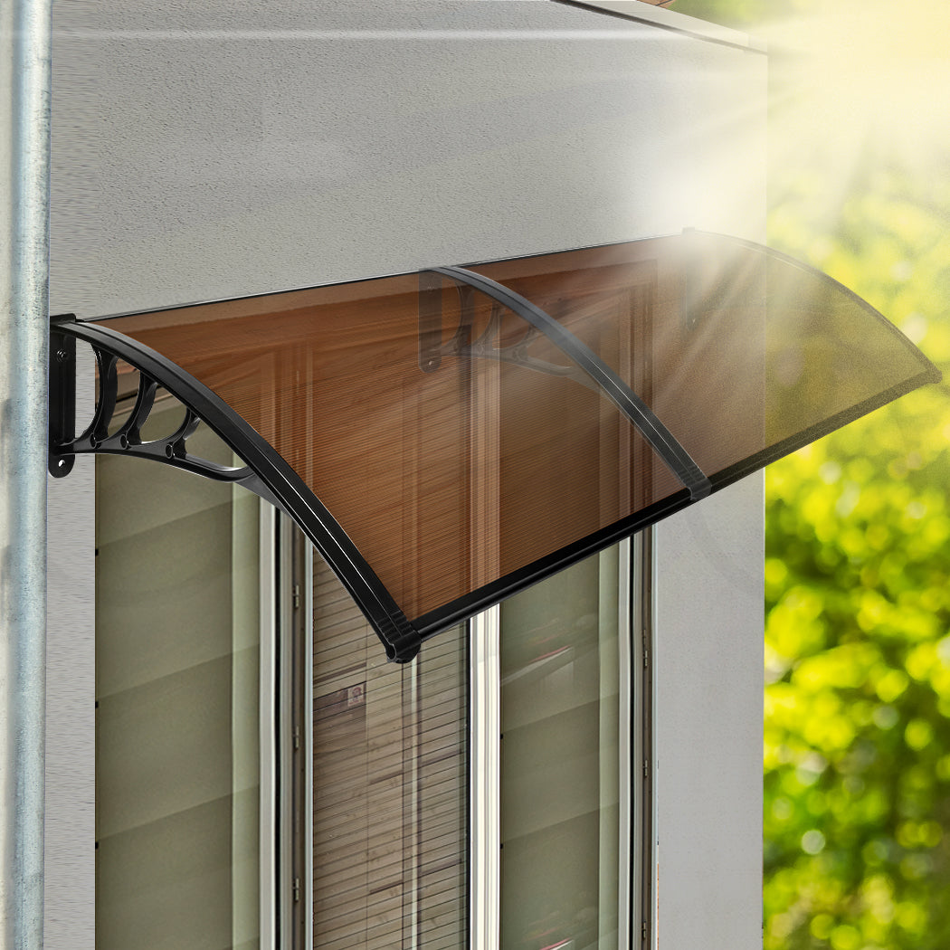 Window Door Awning Canopy Outdoor Patio Sun Shield Rain Cover 1 X 2.4M with SC10 id - photo 8