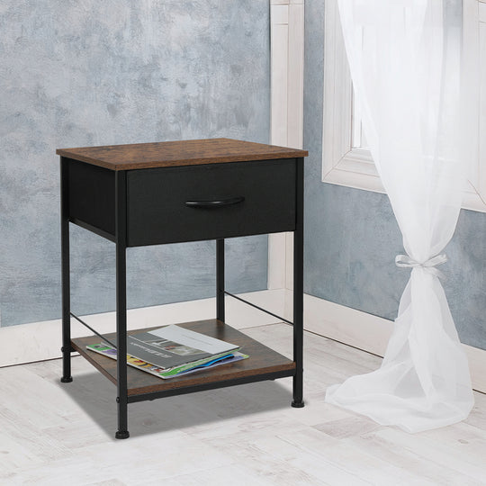 Modern Bedside Table with Storage Drawer Compact End Table Nightstand with Tables Side Sofa Cabinet