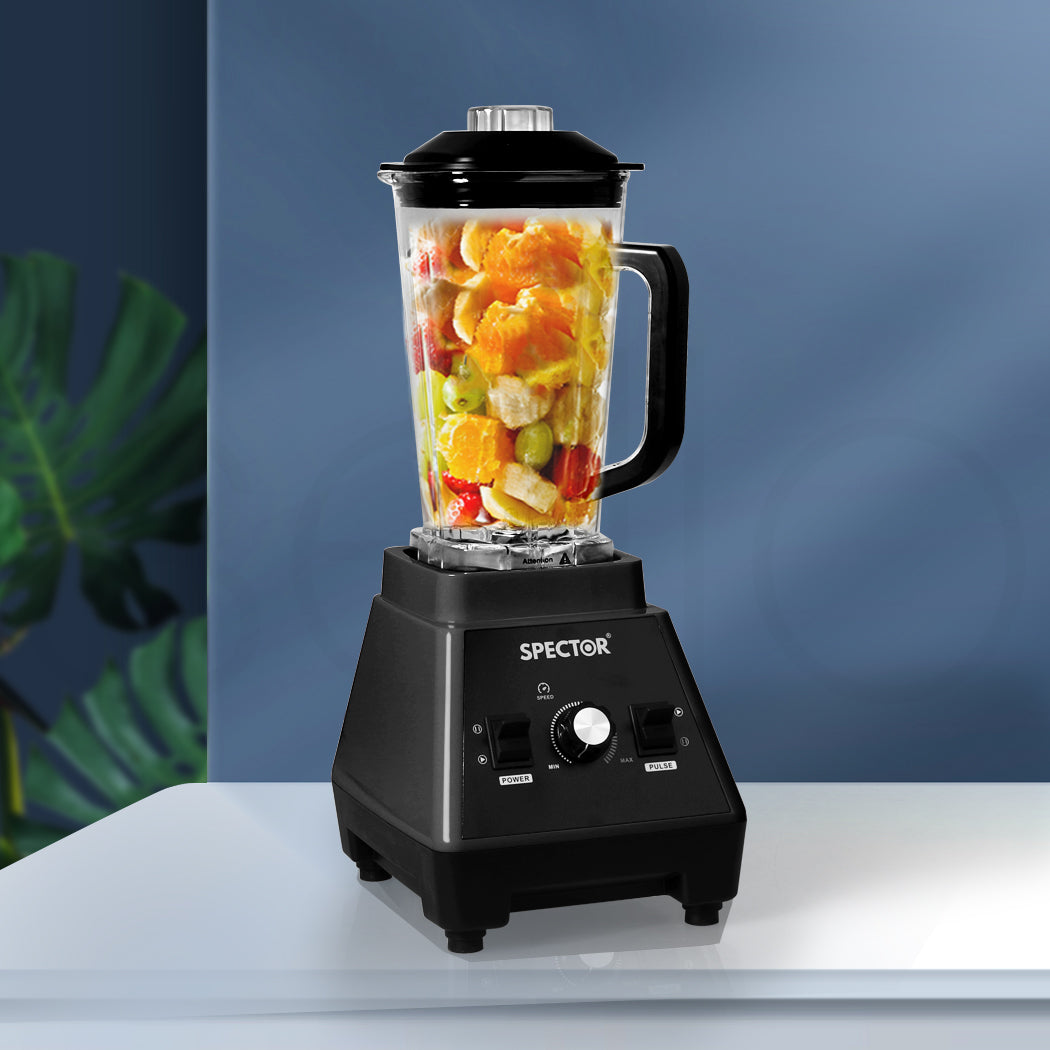 Premium 2L Commercial Blender Mixer Black  High Back Support with id4