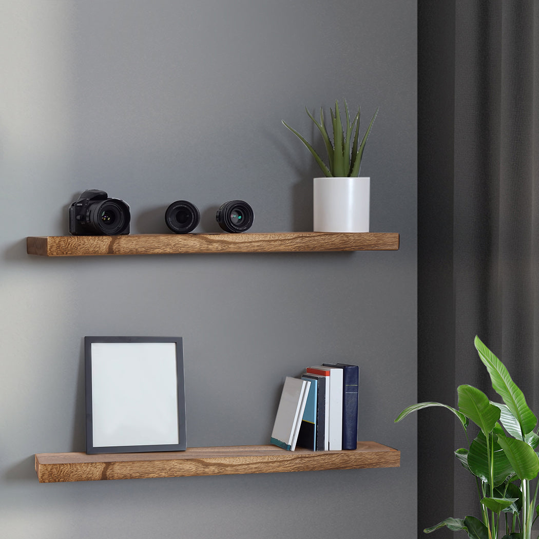 2 Pcs Floating Shelves Wall Mounted Medium