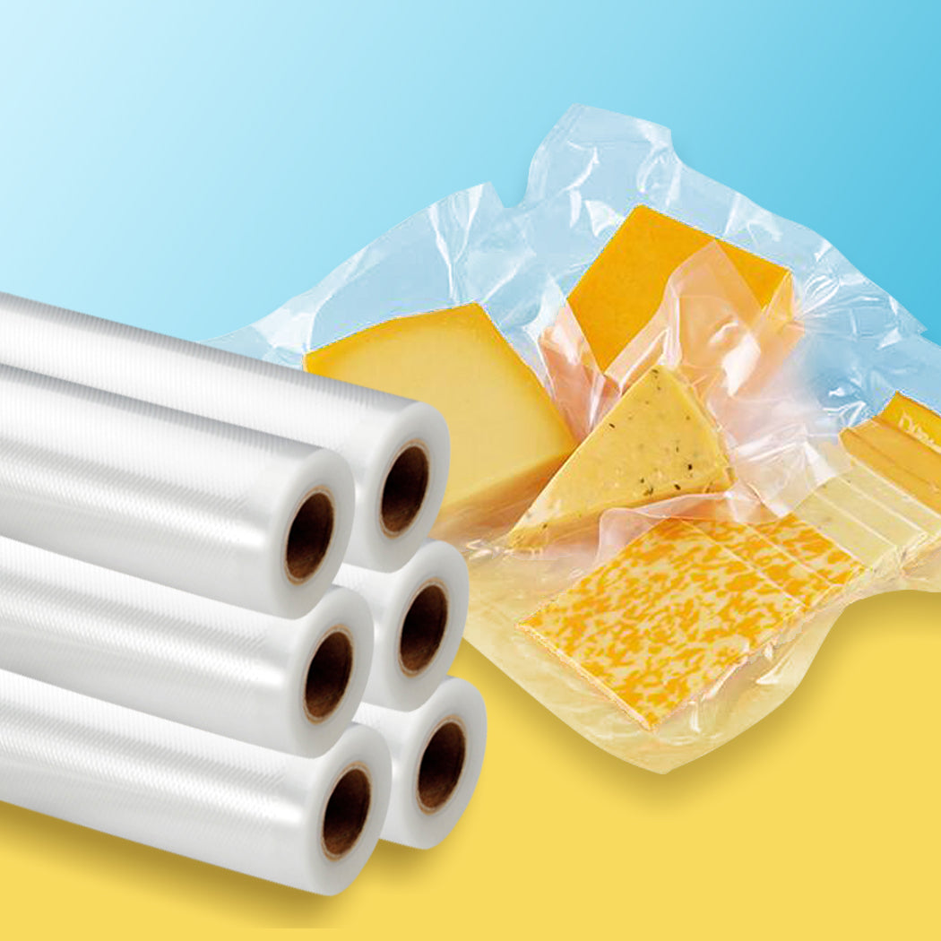 4 Rolls Vacuum Food Sealer Seal Large with Bags Saver Storage Commercial