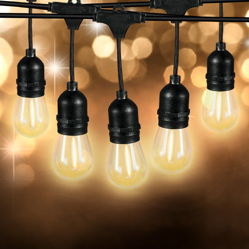Solar LED Festoon String Lights