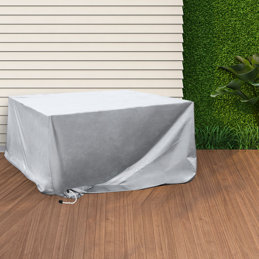 Contemporary Outdoor Furniture Cover Waterproof Silver 30cm Extension, id2&3