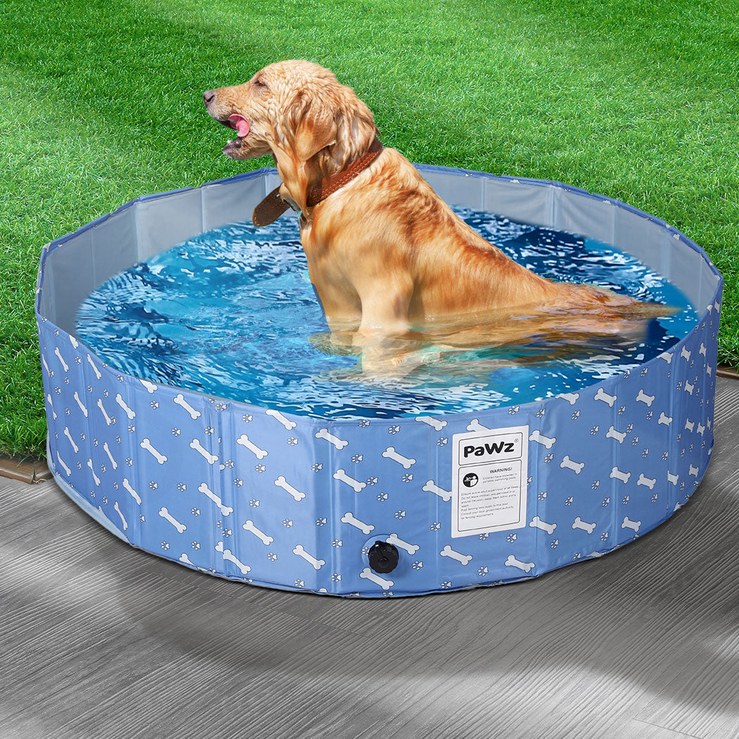 Heavy-duty Pet Swimming Pool Kids Dog Cat Washing Bathtub-Blue