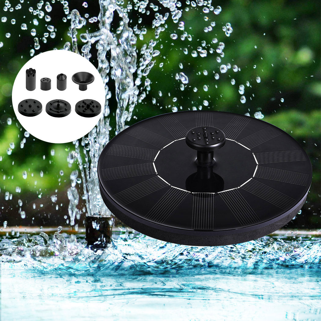 Solar Fountain Powered Water Power Floating