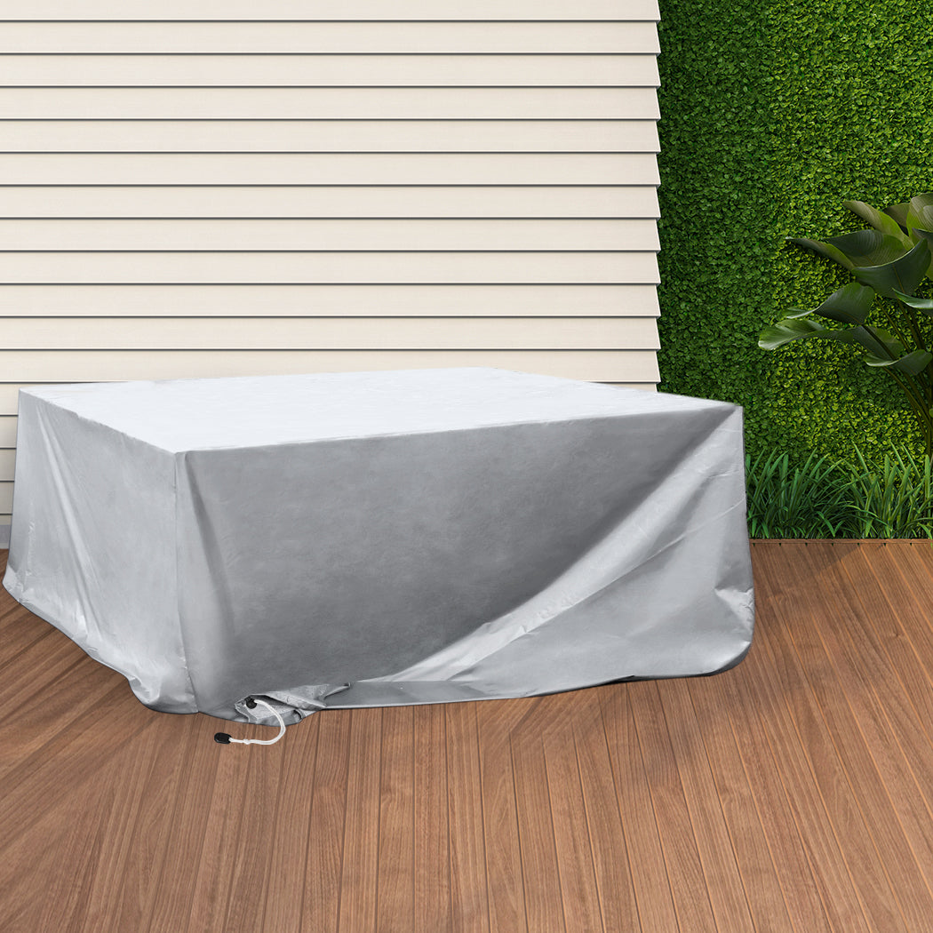 Ergonomic Outdoor Furniture Cover Waterproof Silver 20cm Extension, id2&3