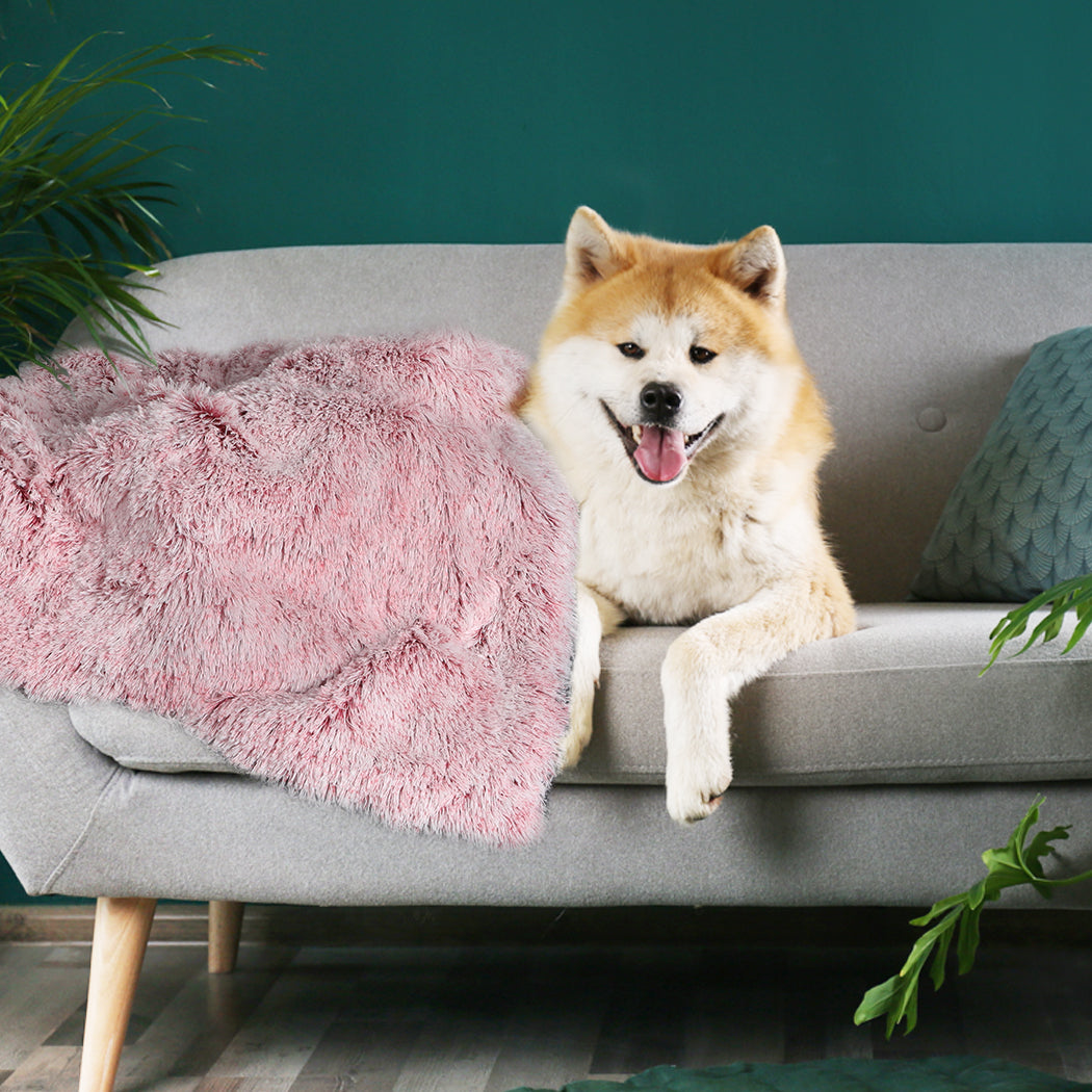 Dog Blanket Pet Cat Mat Puppy Warm Pink