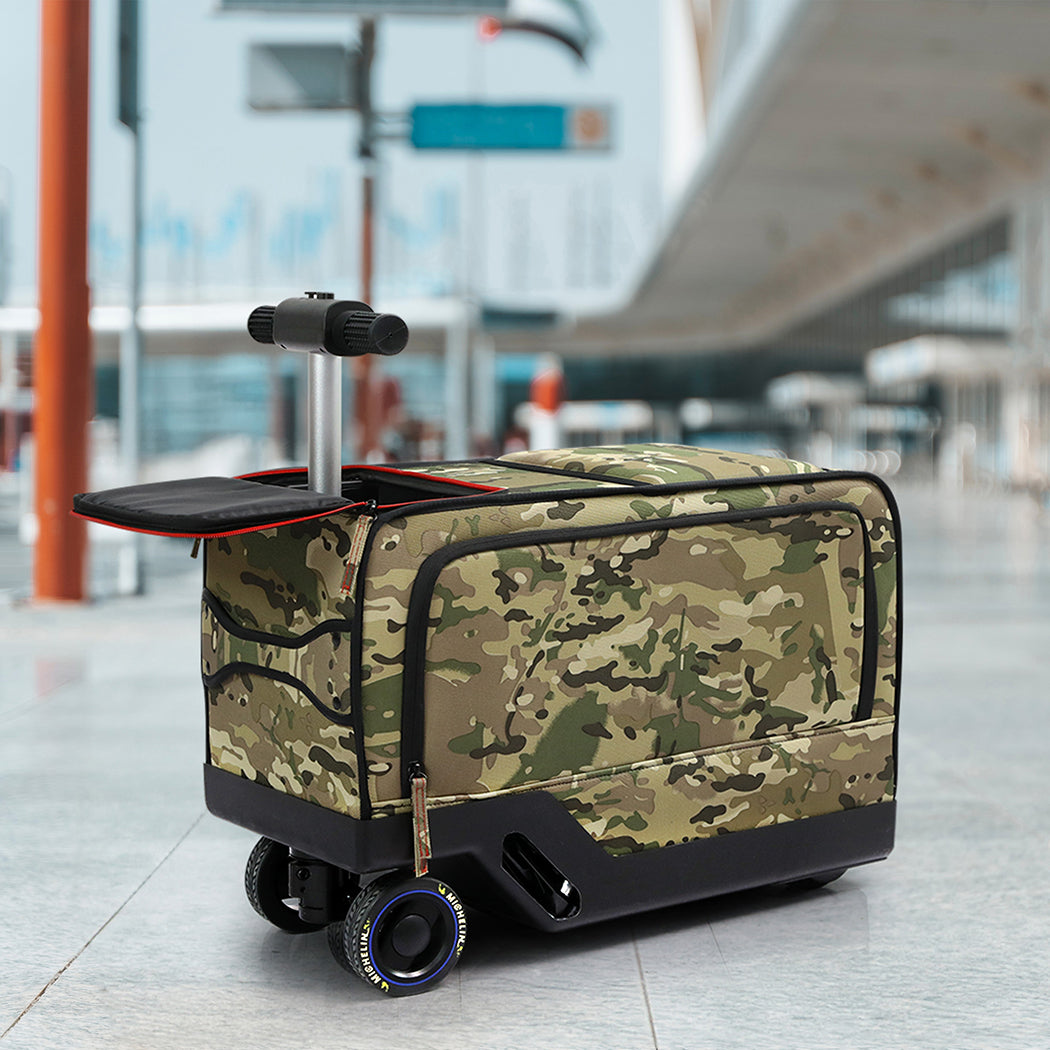 Electric Riding Luggage Green 7x18650cm