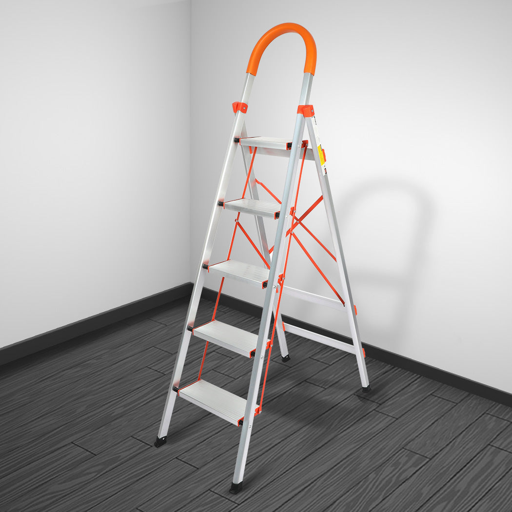 5 Step Ladder Folding Aluminium