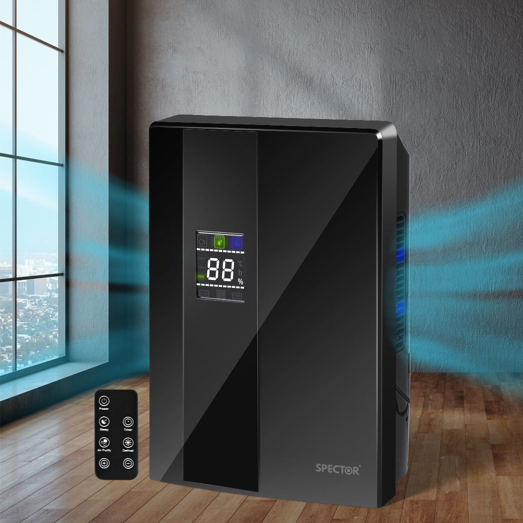 Dehumidifier Air Purifier 2200ml Black, Portable Home Office Moisture