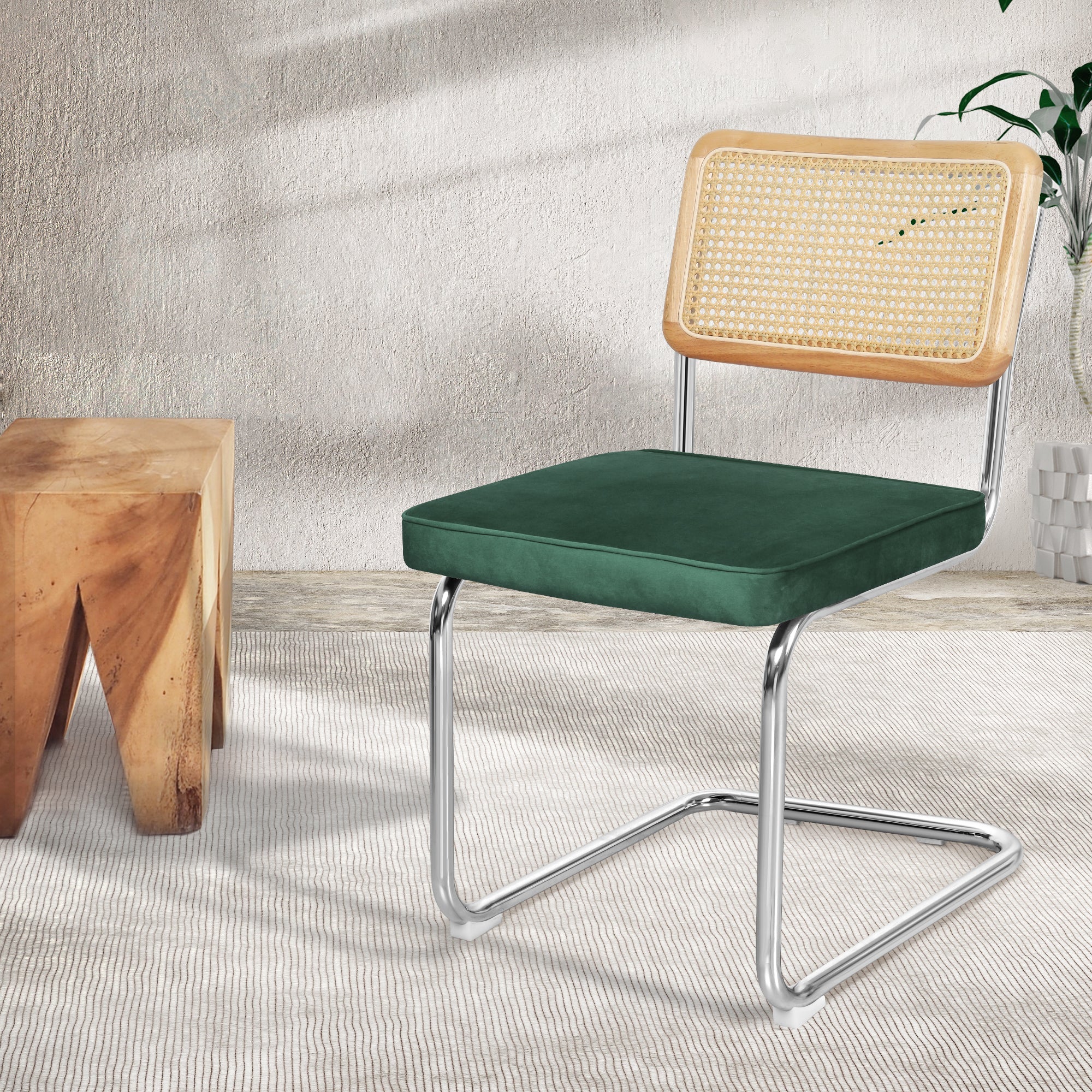 Rattan Dining Chairs Natural 47x53x83cm