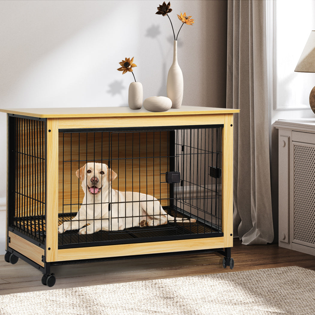Wooden Wire Dog Kennel Side End XL X-Large