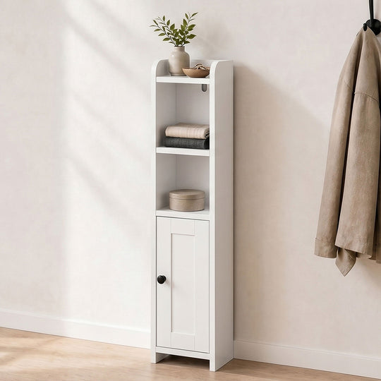 Slim Bathroom Cabinet Toilet Paper Storage 78.5cm | Simpledeals