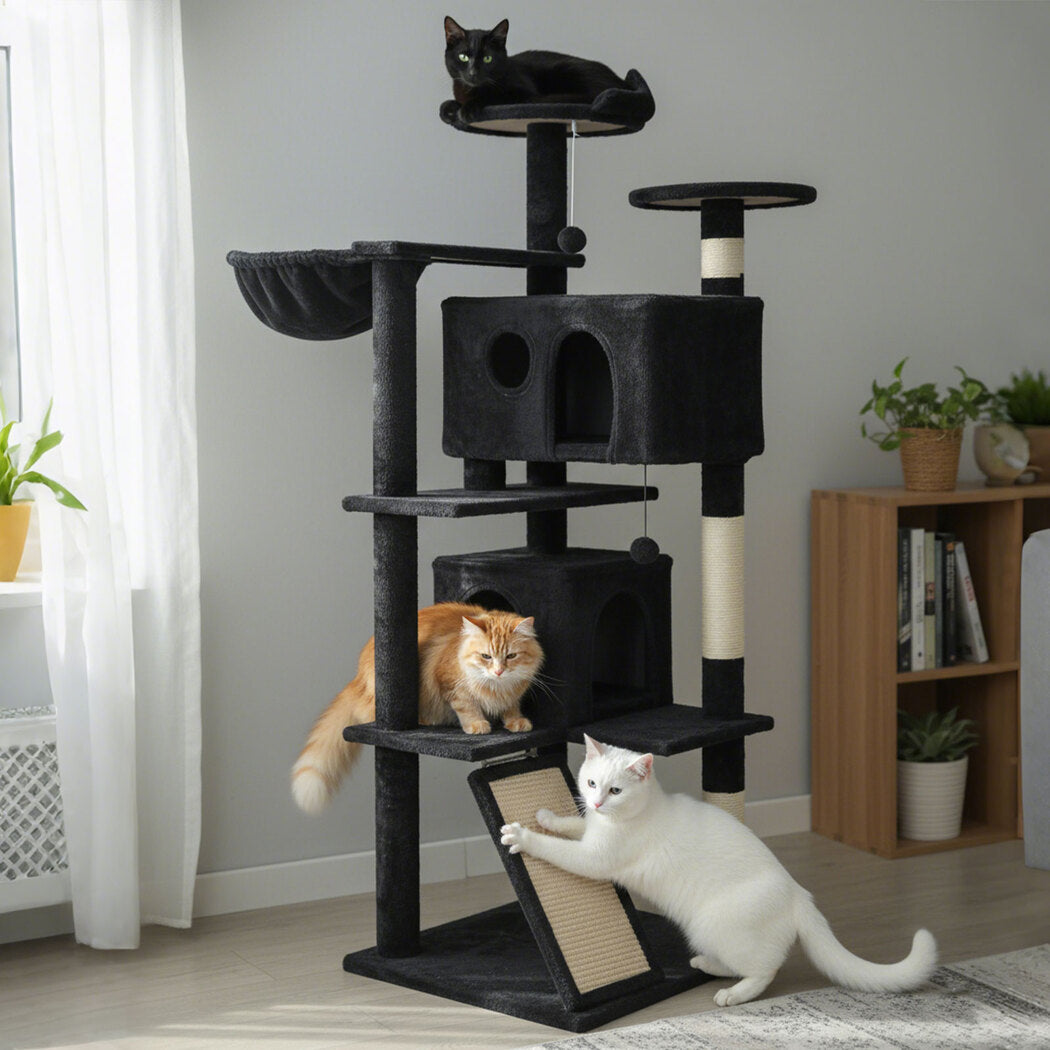 Cat Tree Scratcher Multi-Level 50x50x145cm