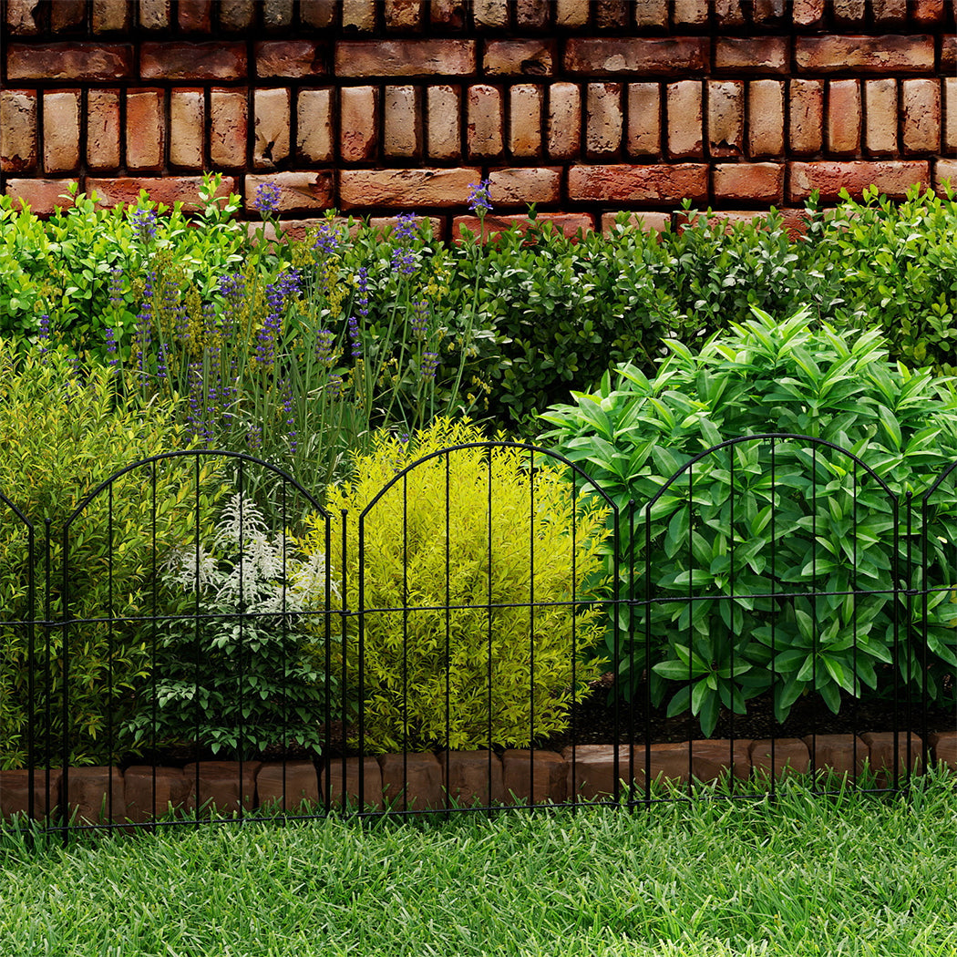Metal Garden Fence Border Set