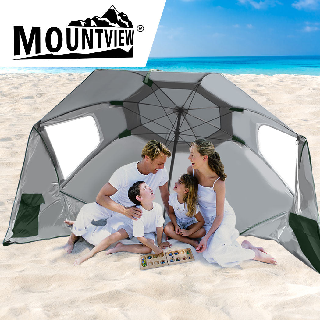 Beach Umbrella Outdoor Umbrellas Green 2.13M, Sun Shade Weather Patio