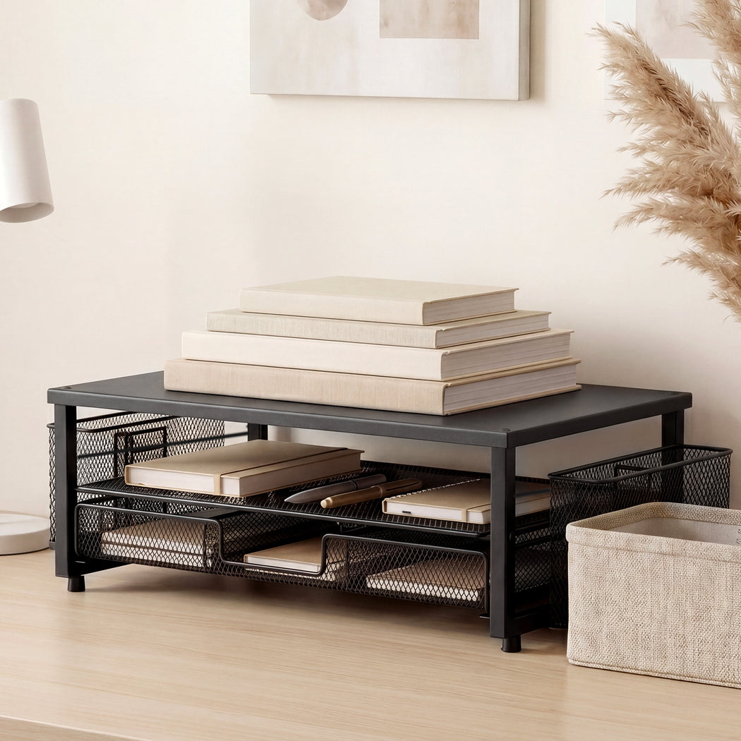 Metal Monitor Stand Riser Desk Organiser | Simpledeals
