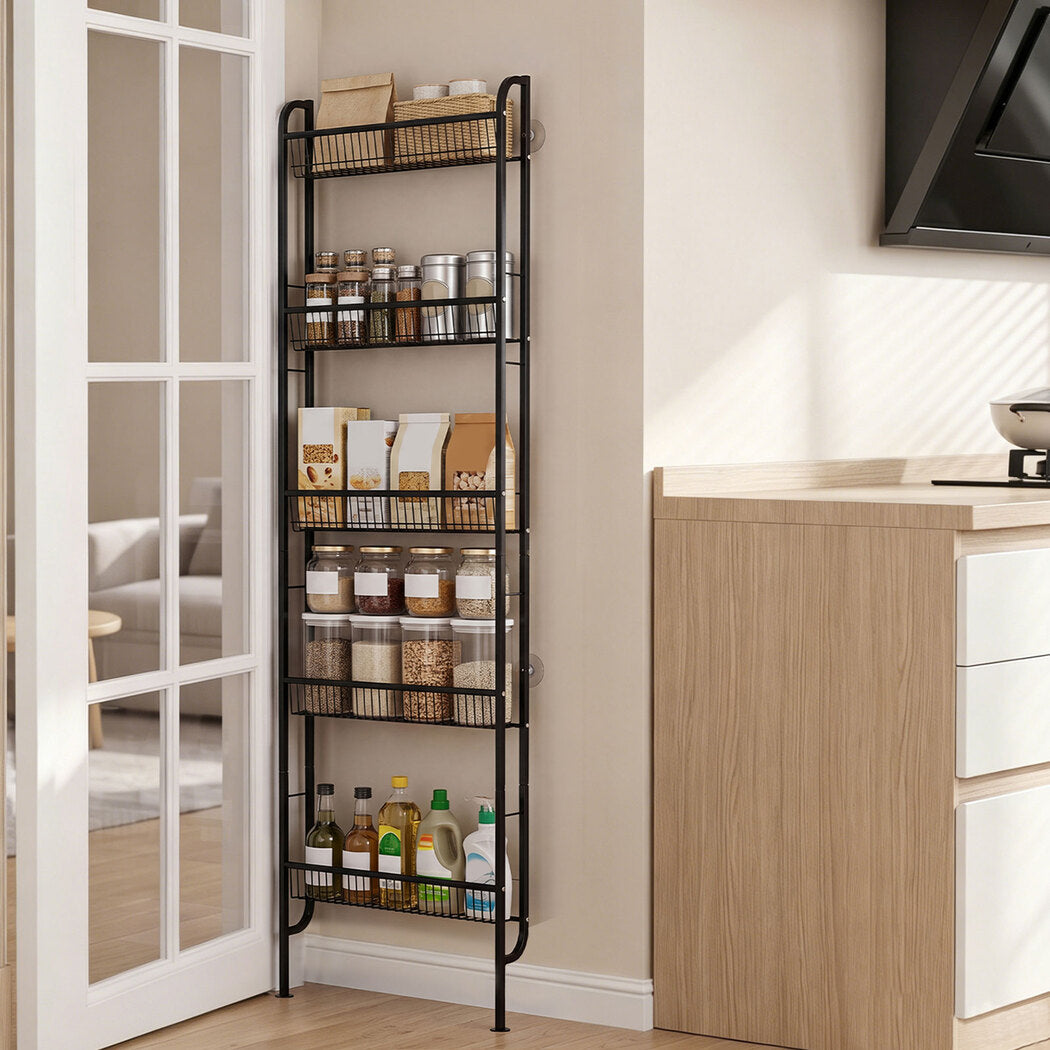 Wall Mounted Slim Storage Rack Kitchen Organiser | Simpledea