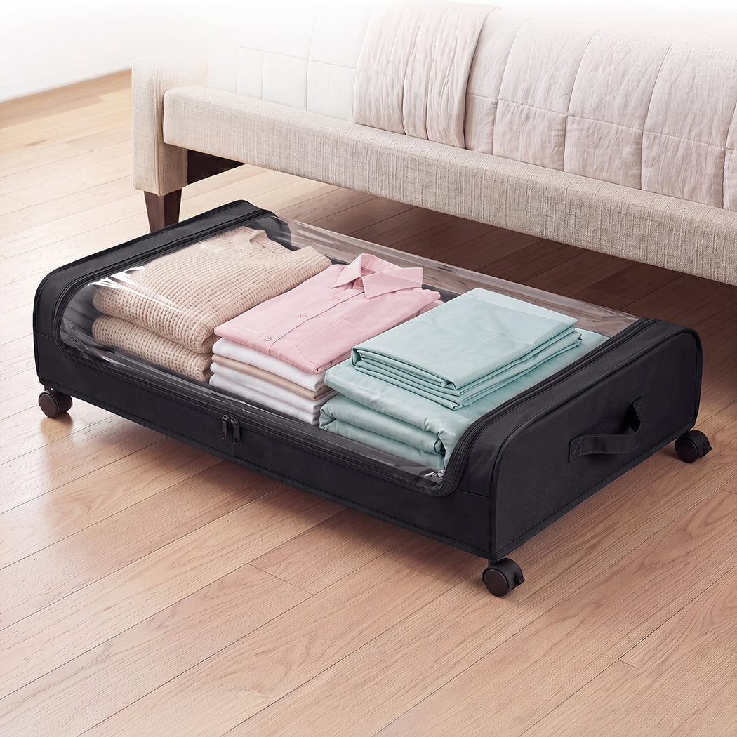 Under Bed Storage Boxes 2-Pack 46L | Simpledeals