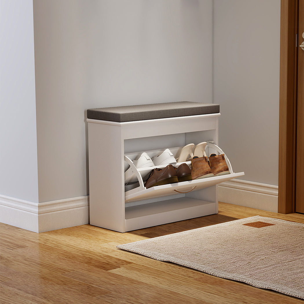 Shoe Rack Storage Bench 60x24x51cm