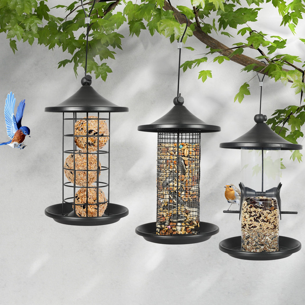 Attract Wild Birds with our Hanging Seed Container