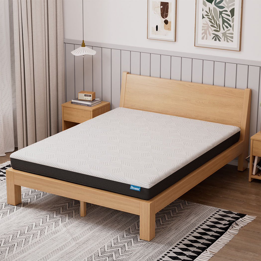 Compact Queen Mattress Gel Memory Foam Cooling Breathable 15cm Medium with id11&12
