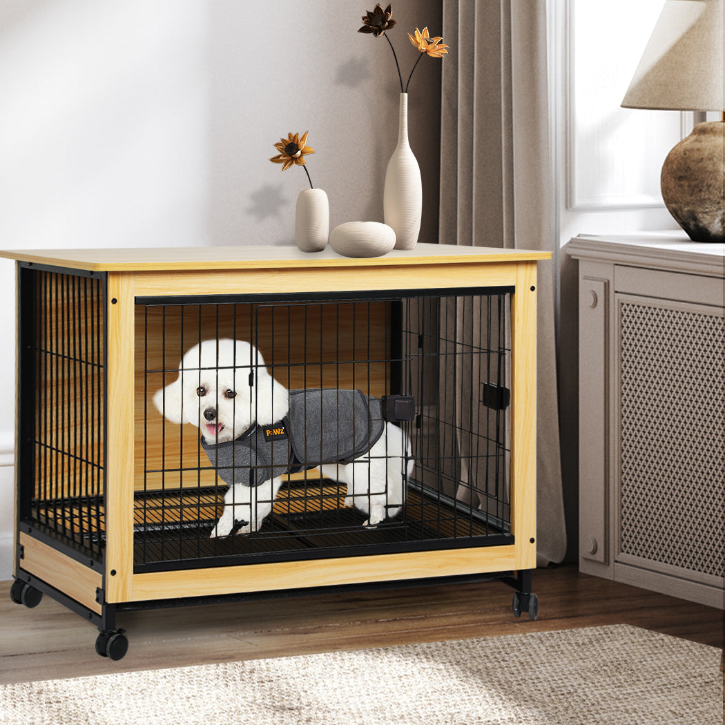 Wooden Wire Dog Kennel Side End M Medium