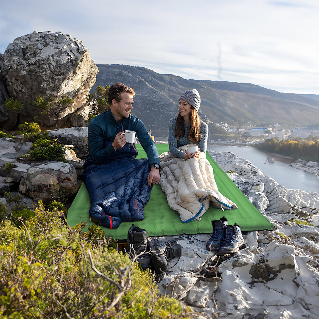 Camping Double Mattress Self Inflating 195x132x12cm