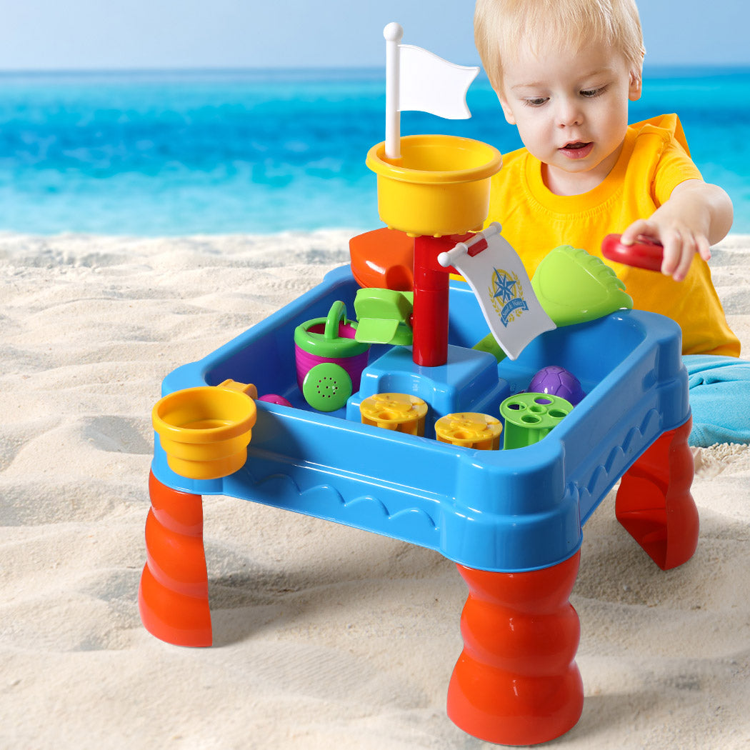 Kids Sand Water Table 21pc Set – Outdoor Sensory Play Toy