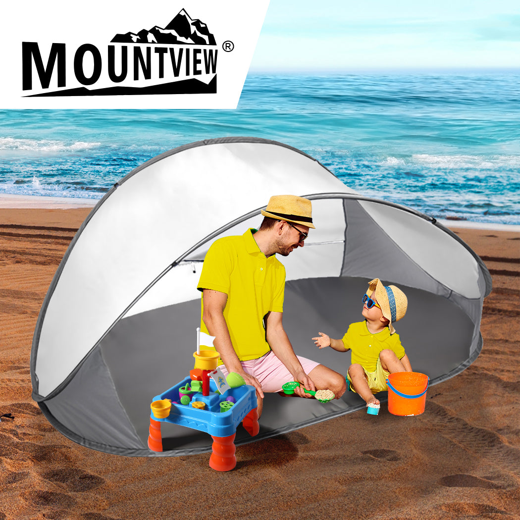 Pop Up Tent Camping Beach Grey