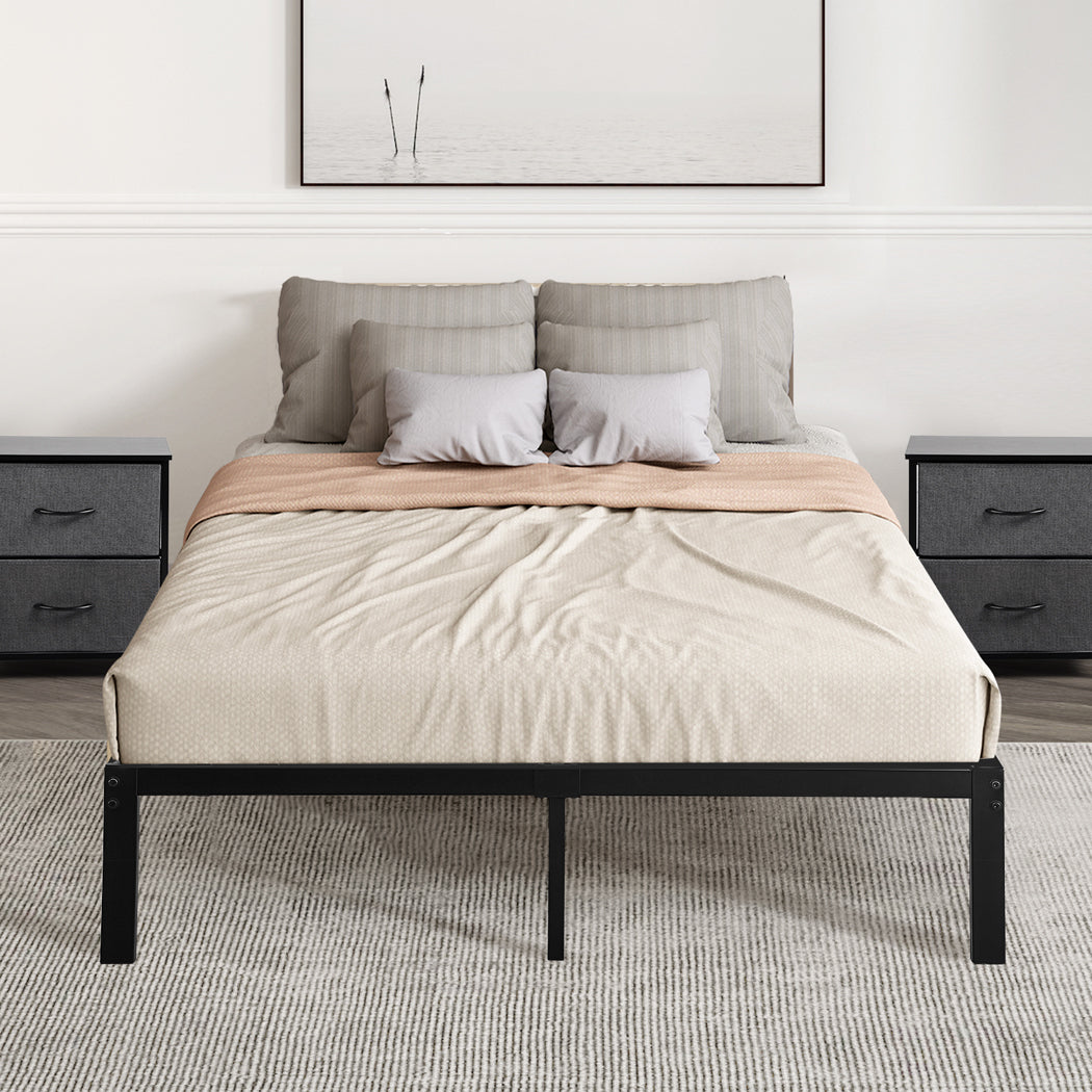 Metal Bed Frame With Heavy Duty Storage Space For Bedroom, Stylish Premium Quality