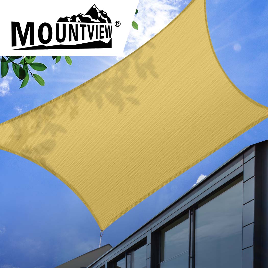 Sun Shade Sail Cloth Canopy Sand 180 with Outdoor Tent Protection